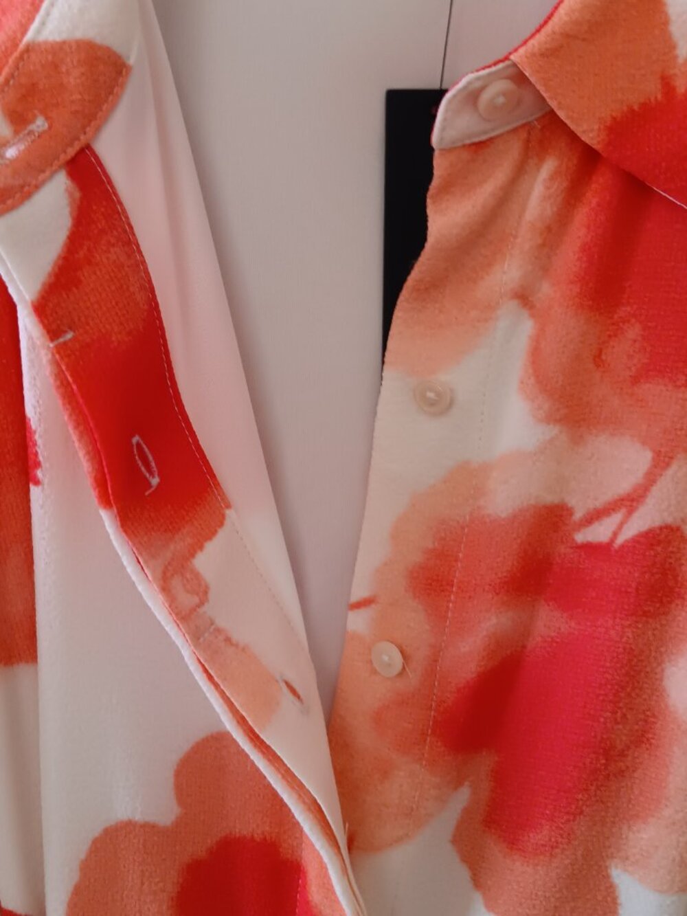 NWT Donna Karan New York Peony Coral & Red Sleeveless Maxi Crepe Dress Size 12 - Picture 8 of 14